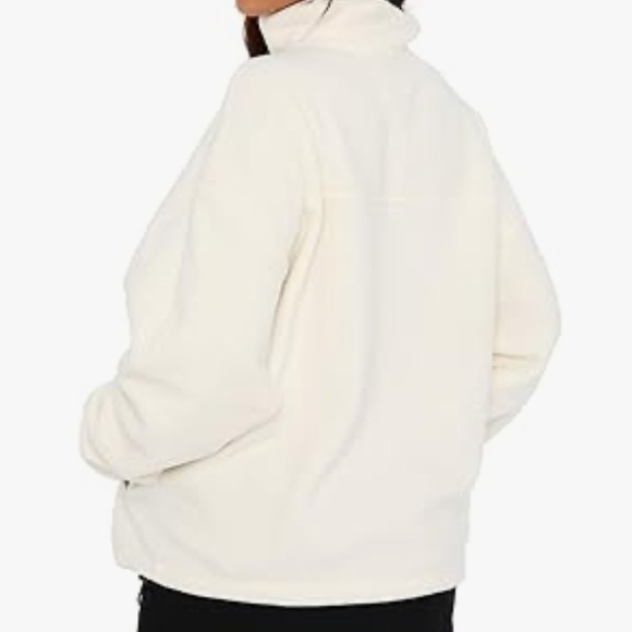 White fleece jacket full zip - Picture 2 of 2